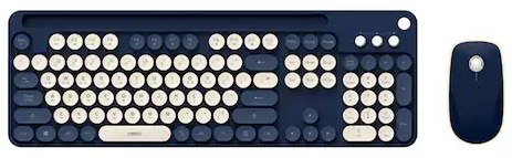 앱코 WKM50 펜홀더형 무선 키보드 마우스 세트 (네이비)
