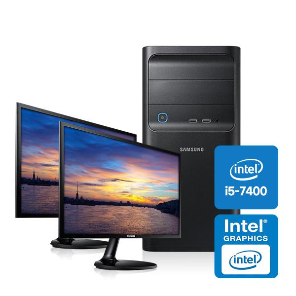 [듀얼 모니터] 고급 사무용 삼성 컴퓨터+모니터2개